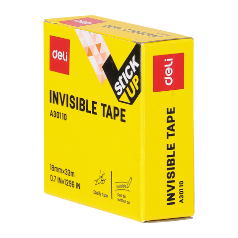 Banda adeziva 18mm*33m invisible cutie carton deli [1]