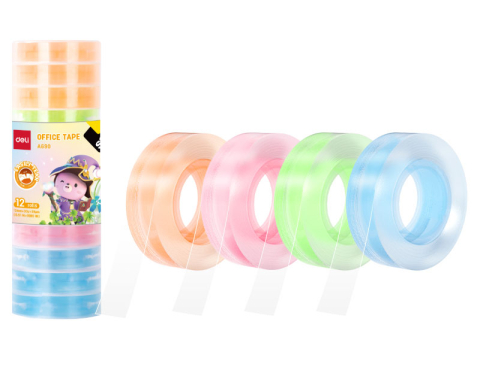 Articole pentru birou - Banda adeziva cotor color 12mm*27m deli