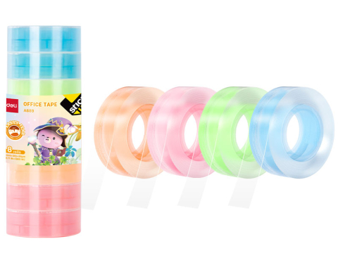 Articole pentru birou - Banda adeziva cotor color 18mm*27m deli