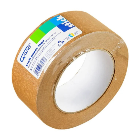 Banda adeziva din hartie Grand 130-1959, pentru ambalare, 48mm x 50m, kraft [2]
