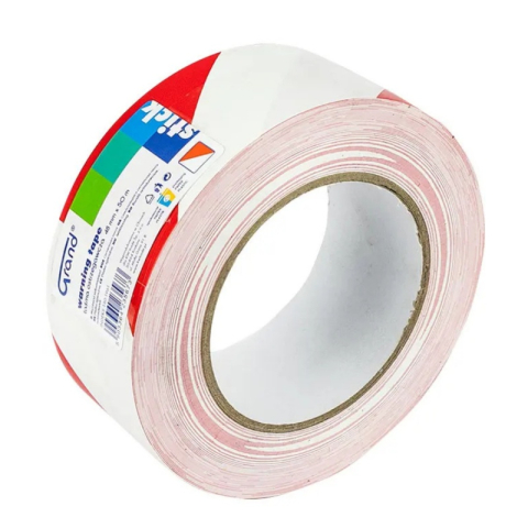 Banda adeziva Grand 130-1961, pentru avertizare, 48mm x 50m, alb-rosu [1]