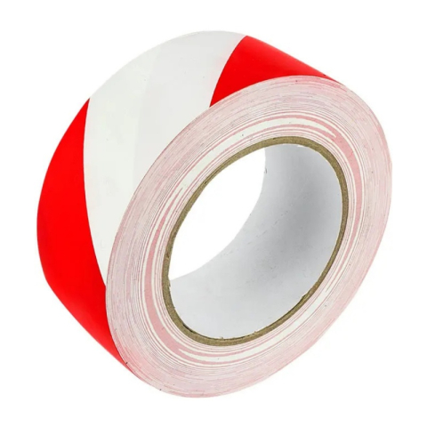Birotică și Papetărie - Banda adeziva Grand 130-1961, pentru avertizare, 48mm x 50m, alb-rosu