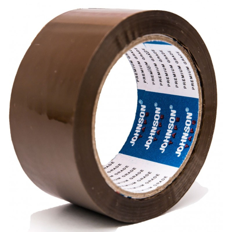 Banda adeziva Johnson, simpla, 48mm x 90yard, maro, acrilic [1]