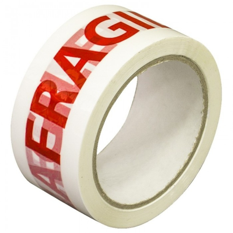 Birotică și Papetărie - Banda adeziva personalizata 60m 50mm  "fragil"
