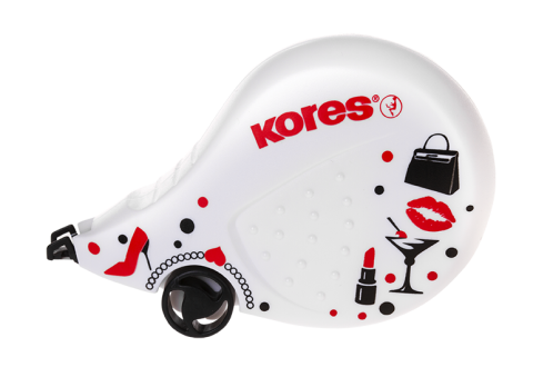 Banda corectoare 4,2mm*8m scooter black white kores [2]