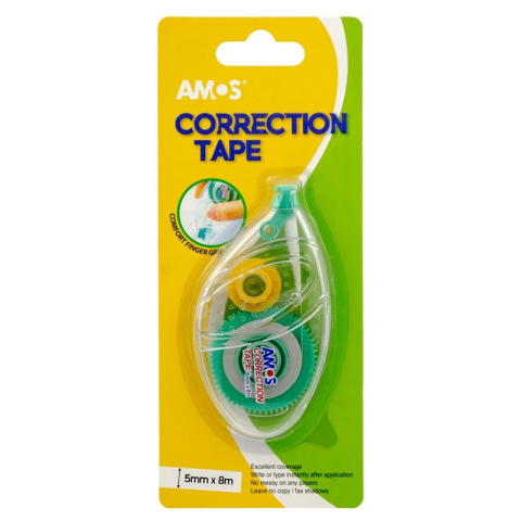 Corectoare, PIC, Radiere si Gume de Sters - Banda corectoare Amos CTB8B1, 5mm x 8m