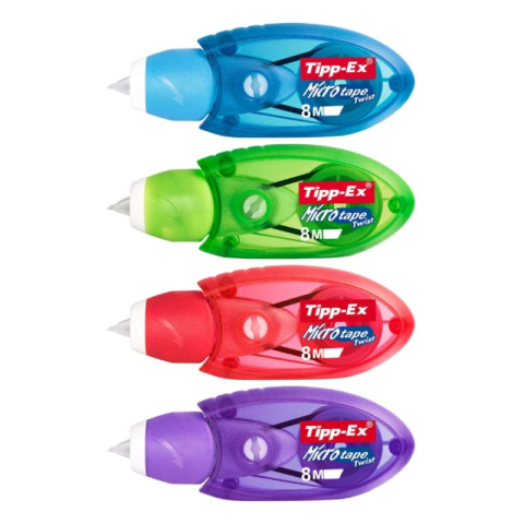 Corectoare, PIC, Radiere si Gume de Sters - Banda corectoare Bic Tipp-Ex, 5mm x 8m, model Micro Tape Twist