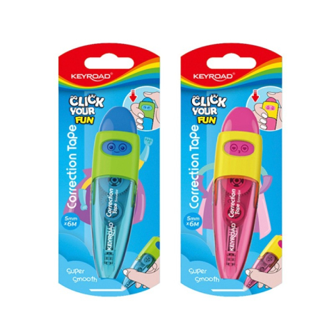 Corectoare, PIC, Radiere si Gume de Sters - Banda corectoare Keyroad KR972101, 5mm x 6m, cu mecanism, diverse culori