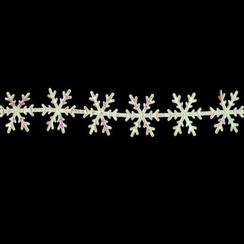 Banda decorativa - fulg de nea, 3cm x 2m, Colorarte [2]