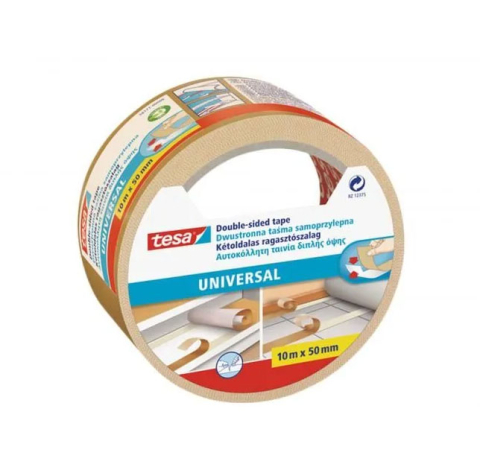 Birotică și Papetărie - Banda dublu adeziva alba 10 m x 50 mm tesa