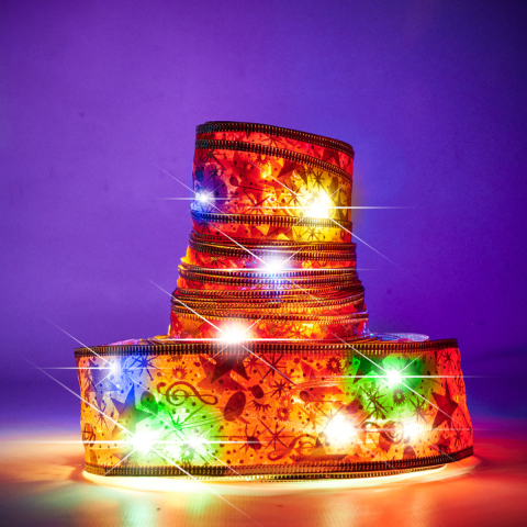 Banda Luminoasa LED de Craciun pentru Brad 10M 100 LED Multicolor cu Baterii [1]