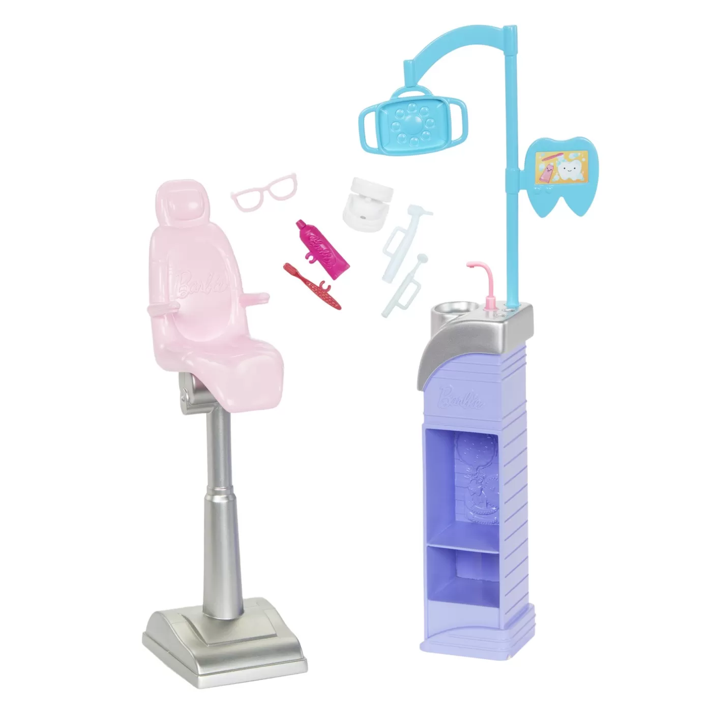 Barbie cariere set mobilier cu papusa doctor stomatolog blonda, varsta de la 3 ani la 12 ani [4]