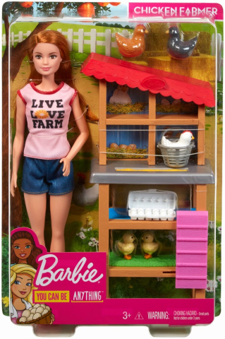 Casă, gradină și bricolaj - Barbie cariere set mobilier cu papusa la ferma varsta 3 ani -12 ani