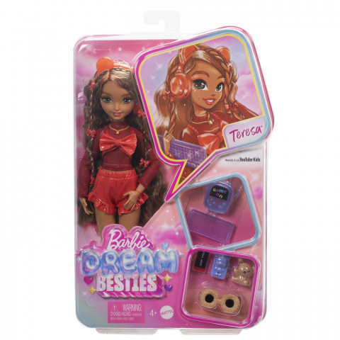Jucării și Jocuri pentru copii - Barbie dream besties papusa teresa cu accesorii, varsta de la 4 ani la 7 ani