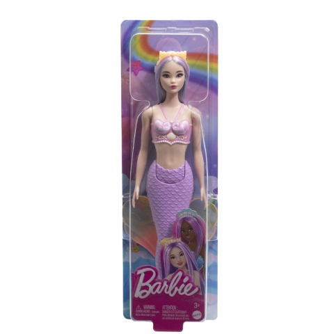 Jucării și Jocuri pentru copii - Barbie dreamtopia papusa sirena cu par mov si coada mov