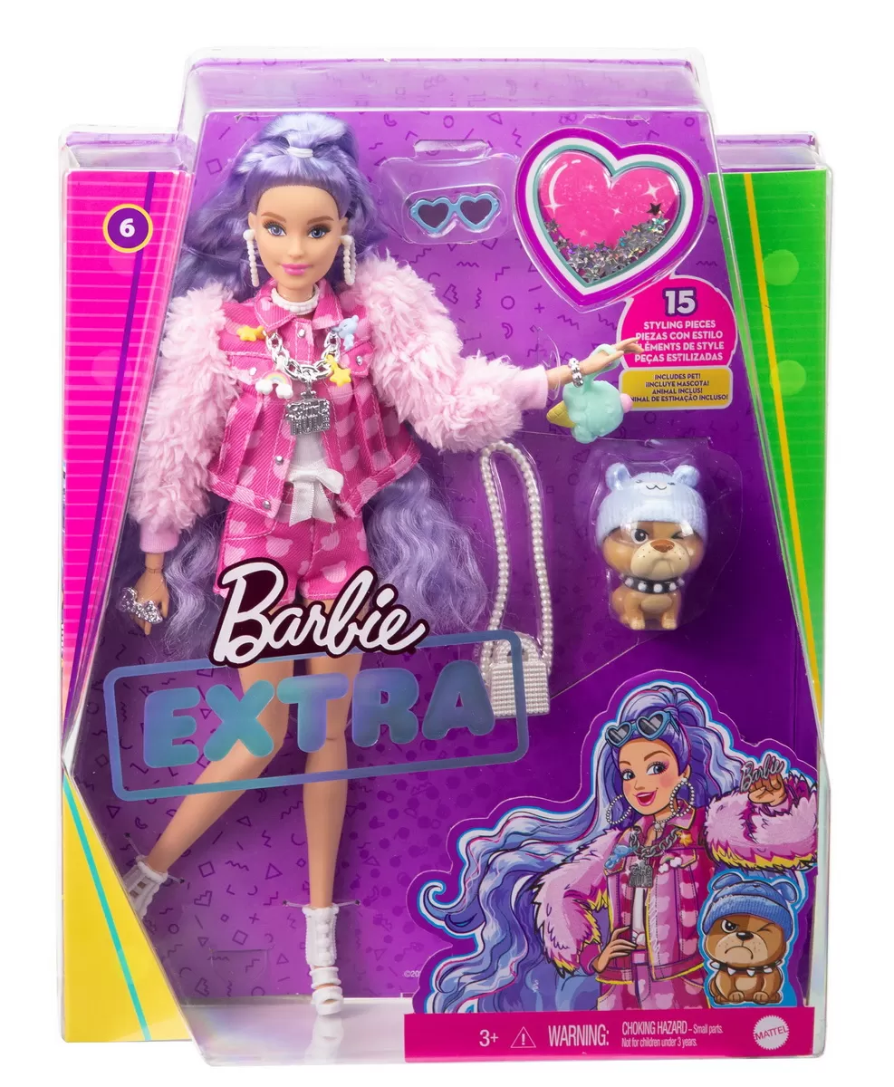 Jocuri de rol - Barbie extra style par creponat, varsta de la 3 ani la 12 ani