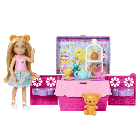 Barbie family and friends set clubul lui chelsea petrecere cu ceai surpriza copii 3 ani - 8 ani [5]