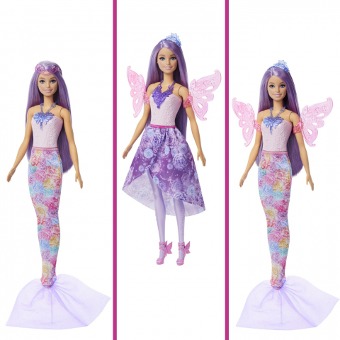 Barbie fantasy papusa zana sirena, varsta de la 3 ani la 7 ani [5]