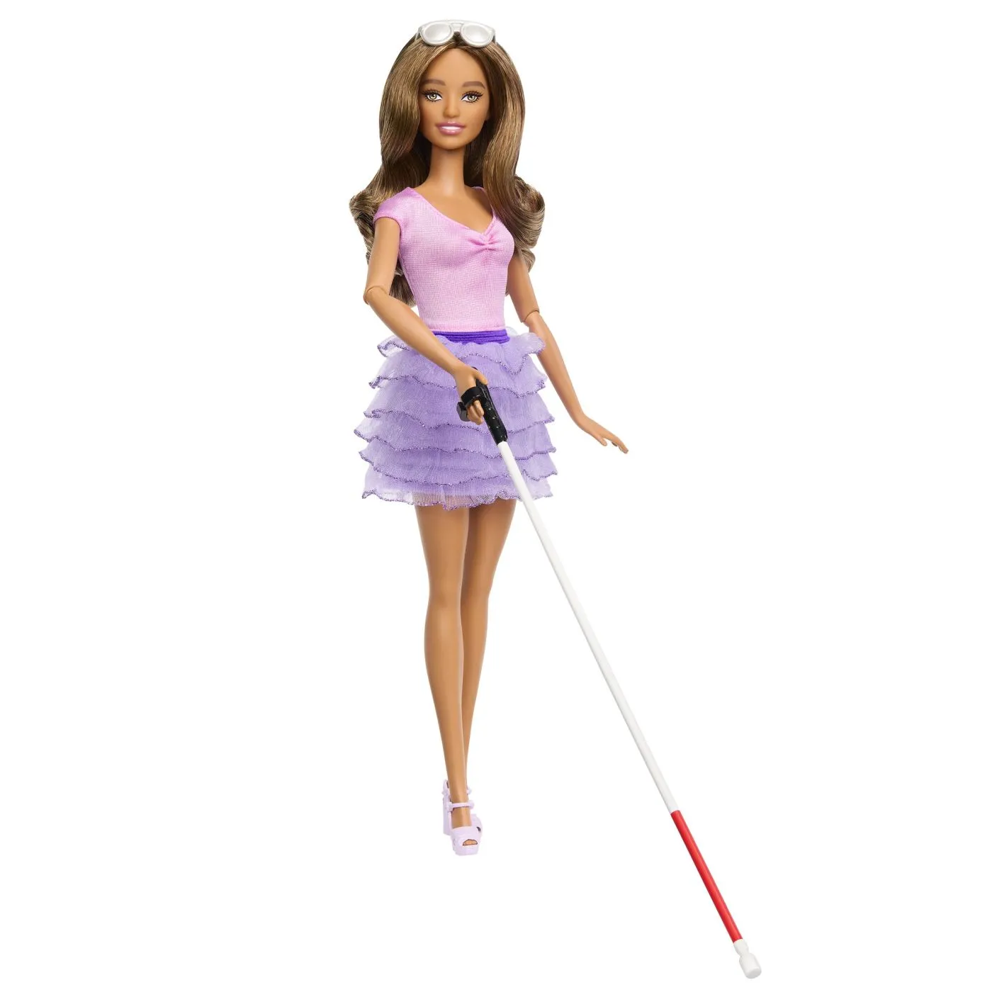 Barbie fashionistas papusa barbie cu baston pentru nevazatori, copii varsta 3 ani pana la 12 ani [1]
