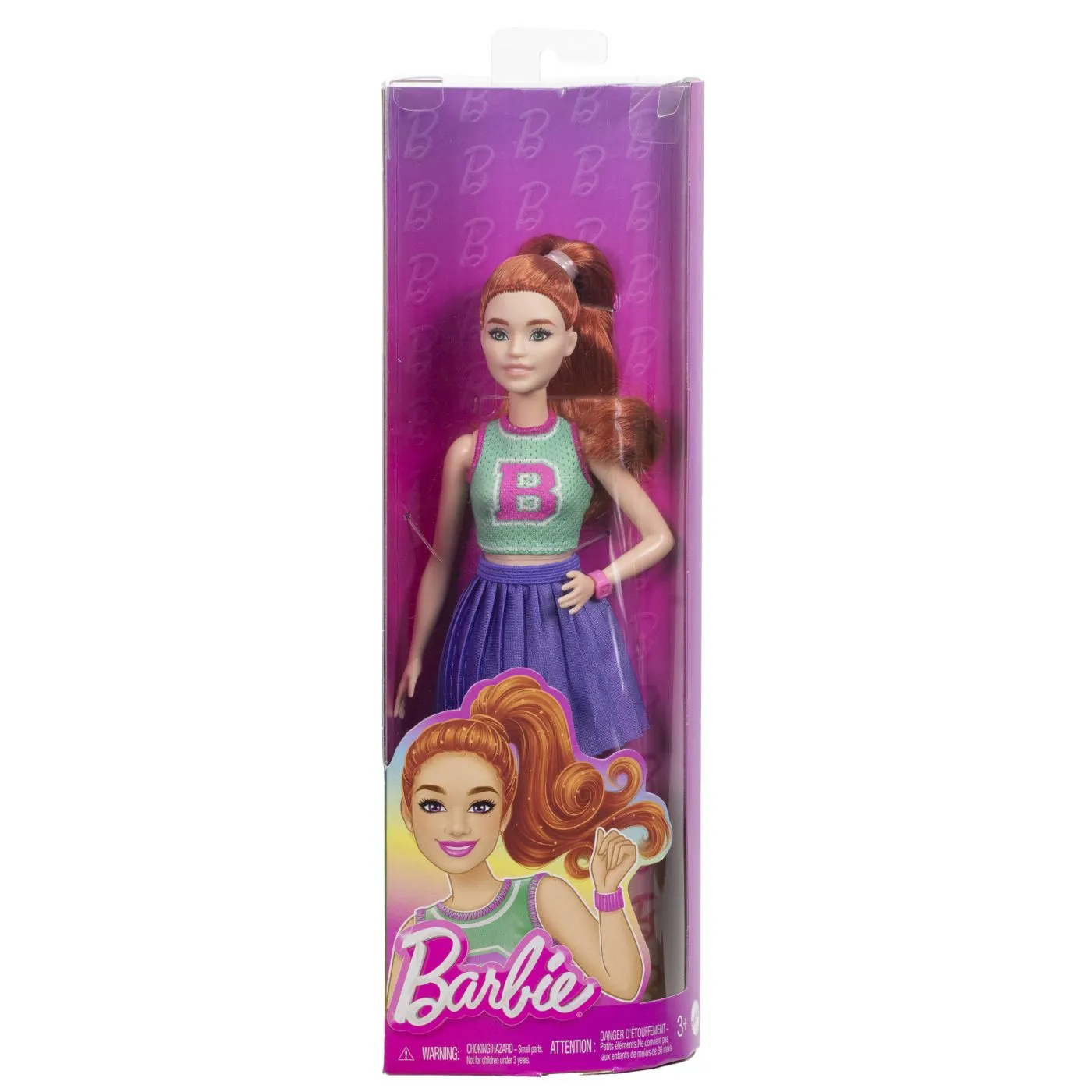 Jucării și Jocuri pentru copii - Barbie fashionistas papusa barbie roscata majoreta, copii varsta 3 ani pana la 12 ani