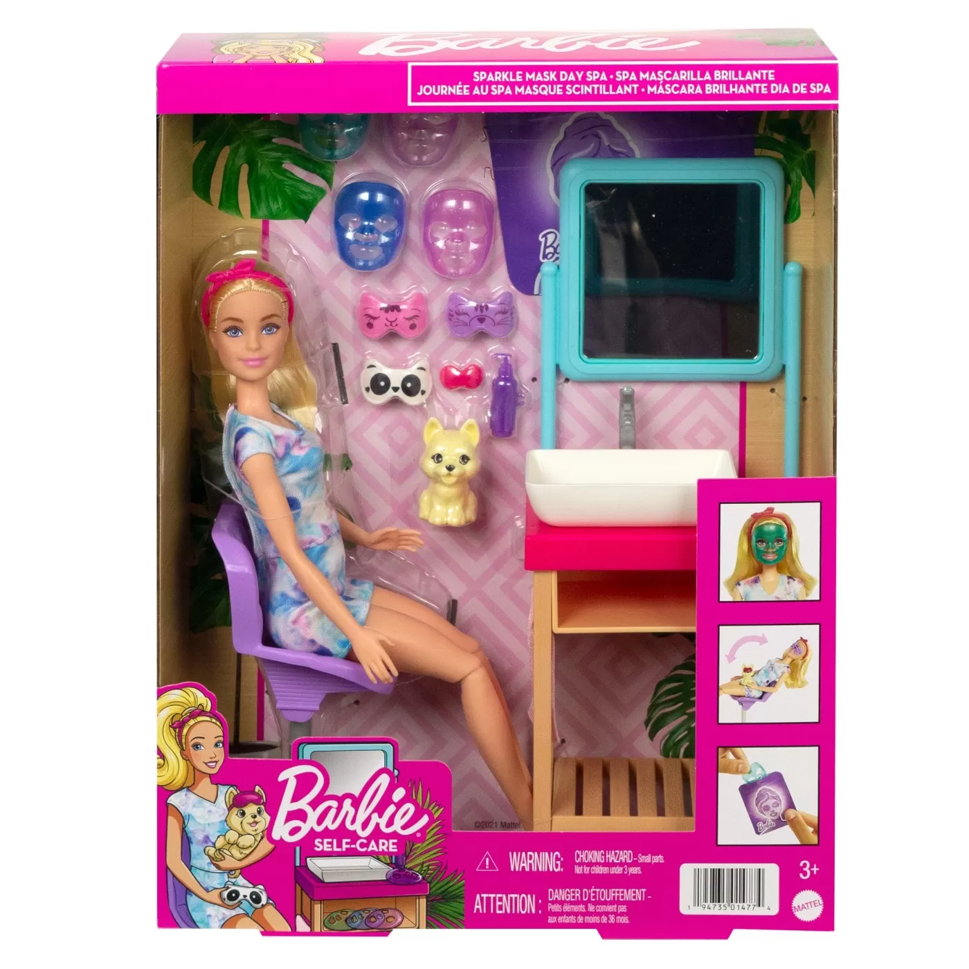 Jucării și Jocuri pentru copii - Barbie la salonul de cosmetica, varsta de la 3 ani la 12 ani