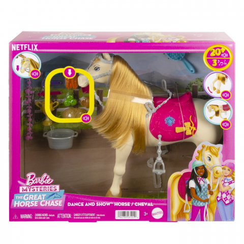 Jucării și Jocuri pentru copii - Barbie mysteries calut cu sunete si accesorii, varsta de la 3 ani la 7 ani