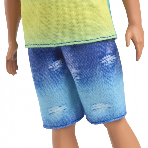 Barbie papusa baiat fashionistas brunet cu maiou ombre si pantaloni scurti de blugi, varsta de la 3 ani la 12 ani [4]