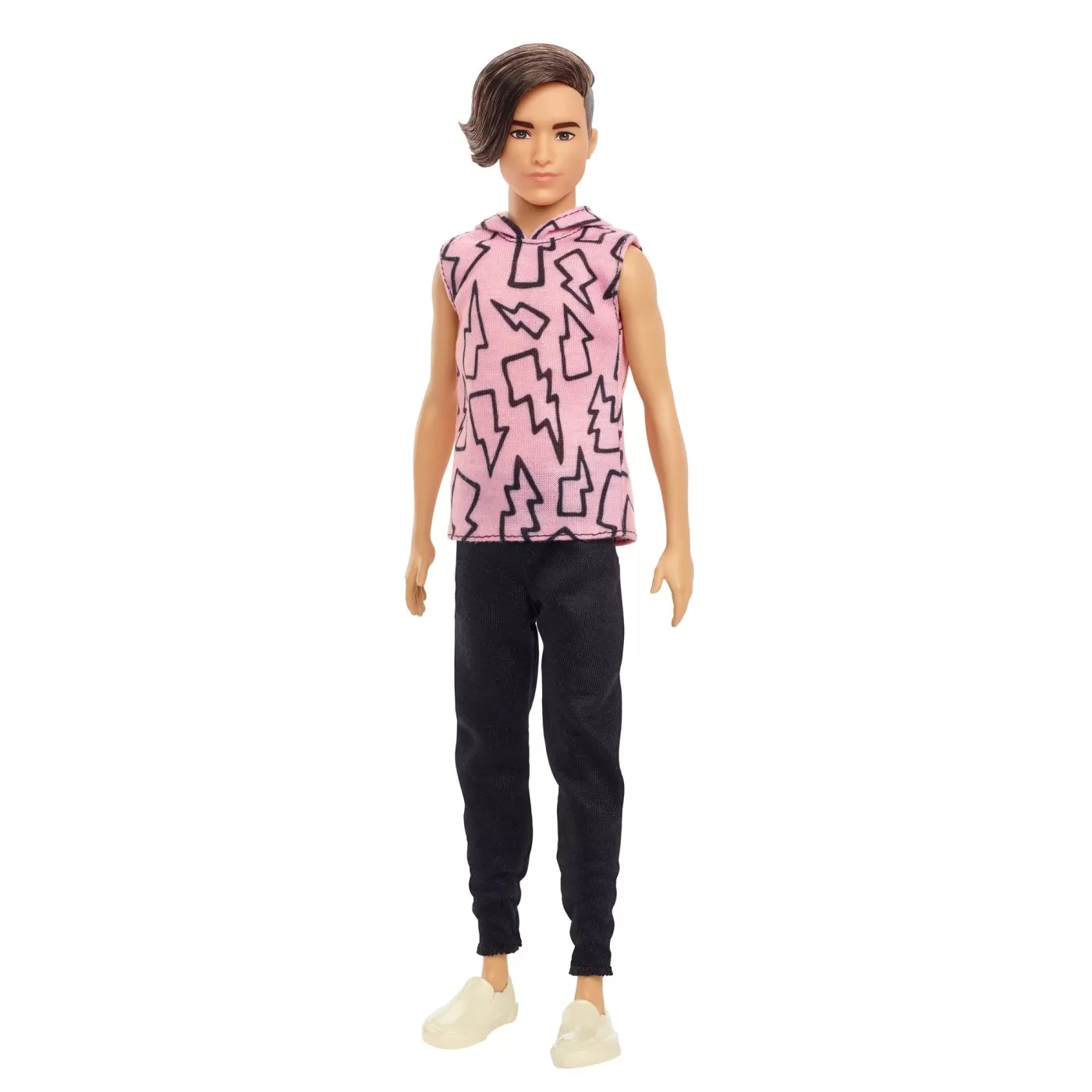 Barbie papusa baiat fashionistas cu maiou cu imprimeu cu fulgere, varsta de la 3 ani la 12 ani [3]
