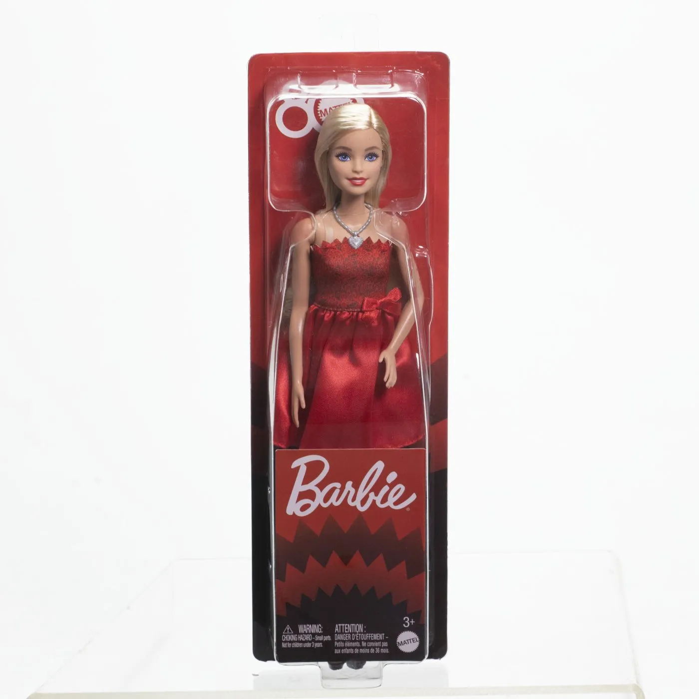 Jucării și Jocuri pentru copii - Barbie papusa barbie colectie aniversara 80 de ani blonda cu rochie rosie rubin, copii 3 ani-7 ani