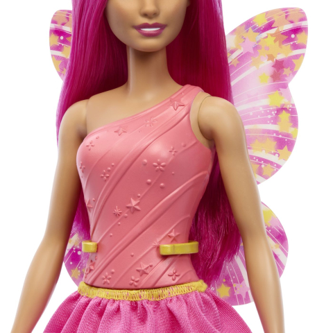 Barbie papusa barbie zana cu par si tinuta roz copii varsta 3 ani - 10 ani [2]