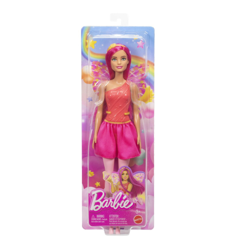 Jucării și Jocuri pentru copii - Barbie papusa barbie zana cu par si tinuta roz copii varsta 3 ani - 10 ani
