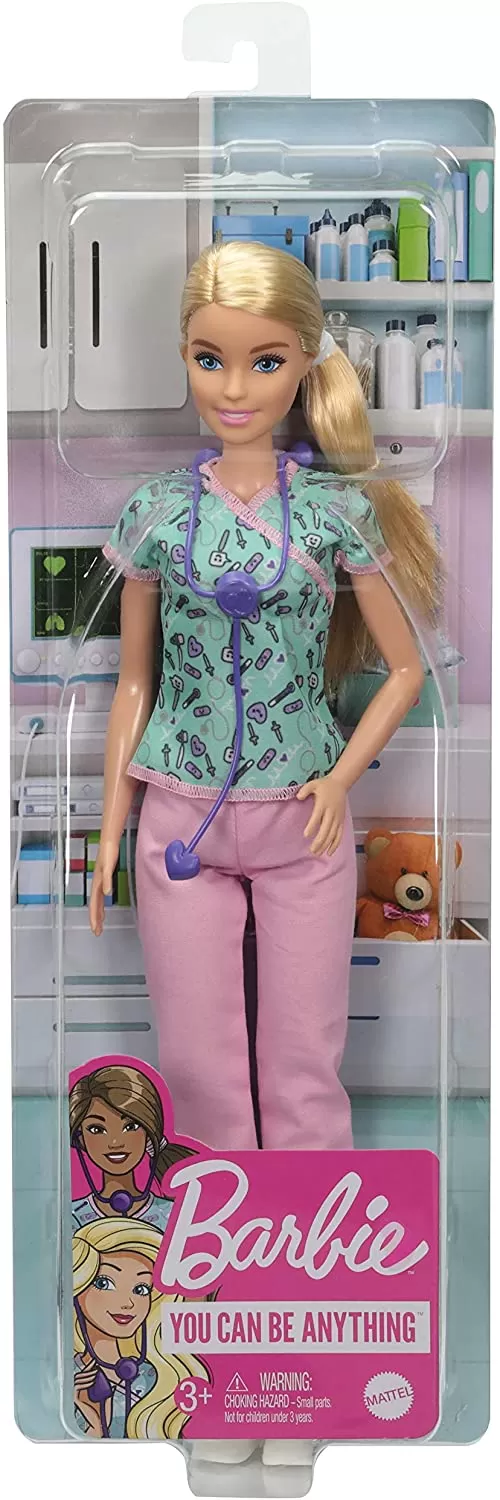 Jucării și Jocuri pentru copii - Barbie papusa cariere asistenta medicala, varsta de la 3 ani la +15 ani
