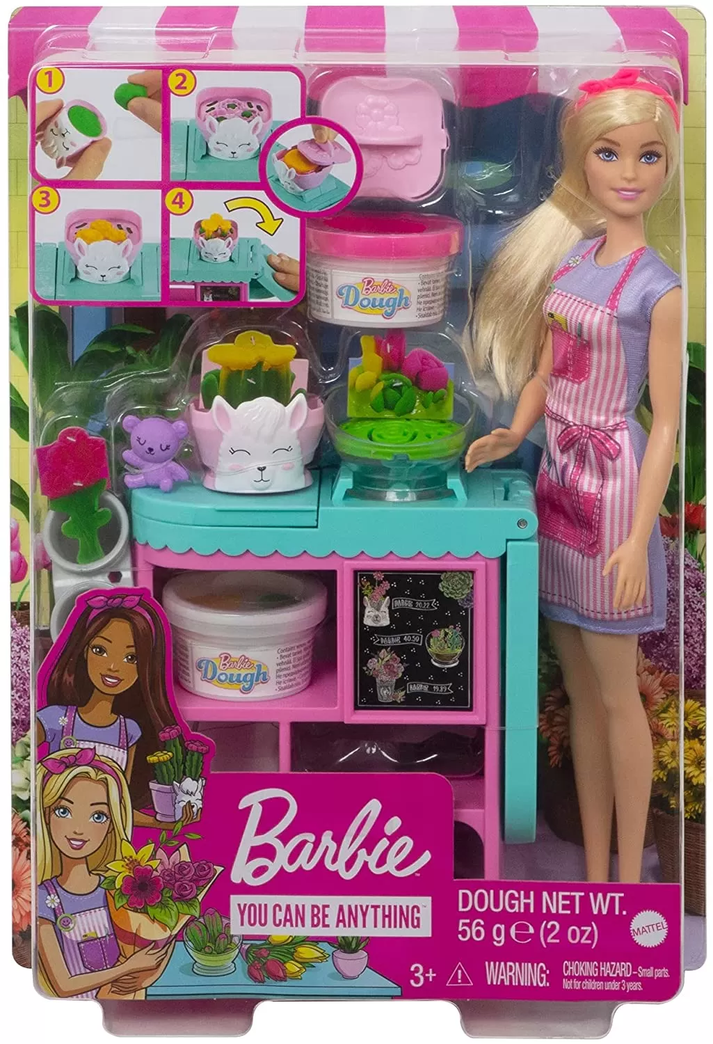 Jucării și Jocuri pentru copii - Barbie papusa cariere florarie, varsta de la 3 ani la +15 ani