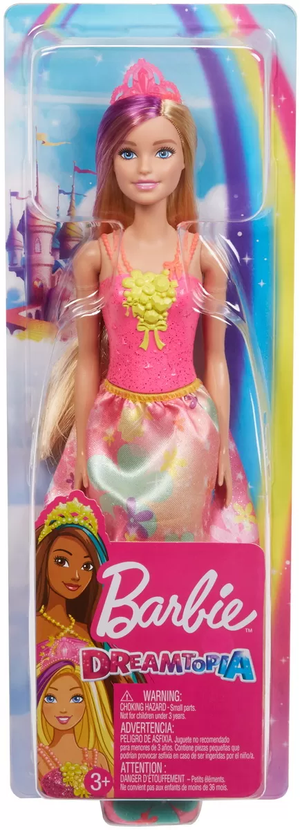 Jucării și Jocuri pentru copii - Barbie papusa printesa dreamtopia cu coronita roz, varsta de la 3 ani la 10 ani