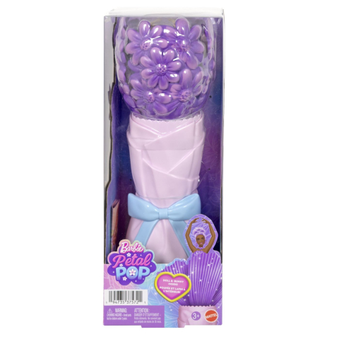 Jucării și Jocuri pentru copii - Barbie petal pop set papusa barbie margareta mov si accesorii