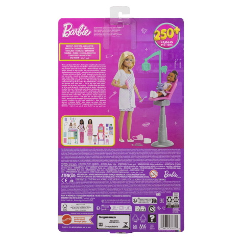 Barbie set de joaca papusa barbie blonda face cariera dentist copii varsta 3 ani - 7 ani [8]