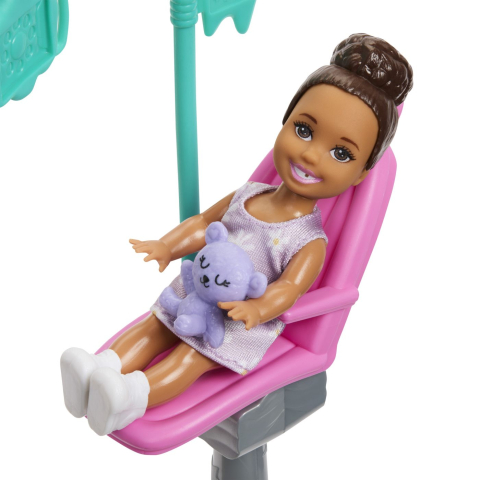 Barbie set de joaca papusa barbie blonda face cariera dentist copii varsta 3 ani - 7 ani [6]
