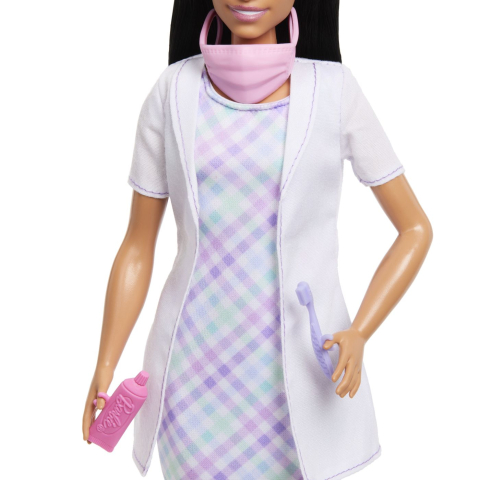 Barbie set de joaca papusa barbie bruneta face cariera dentist copii varsta 3 ani - 7 ani [6]