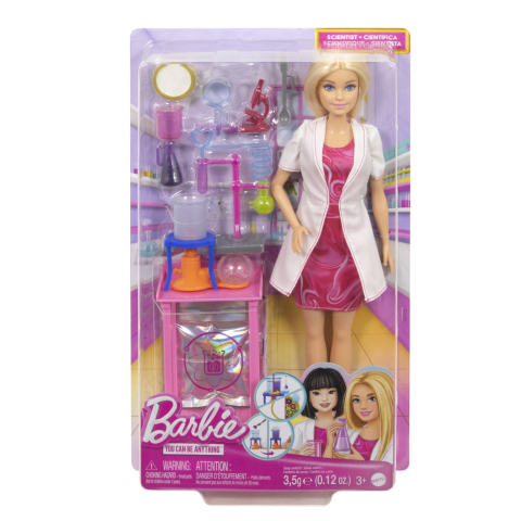 Jucării și Jocuri pentru copii - Barbie set de joaca papusa barbie face cariera om de stiinta copii varsta 3 ani - 7 ani