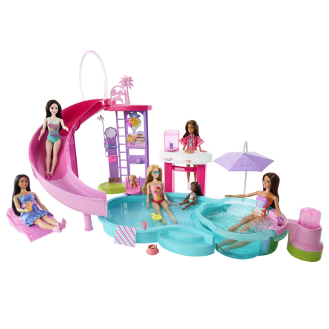 Barbie set de joaca piscina de vis cu accesorii copii cu varsta peste 3 ani [7]