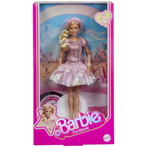 Îmbrăcăminte și accesorii - Barbie the movie papusa barbie cu rochie roz copii varsta 6 ani - 10 ani
