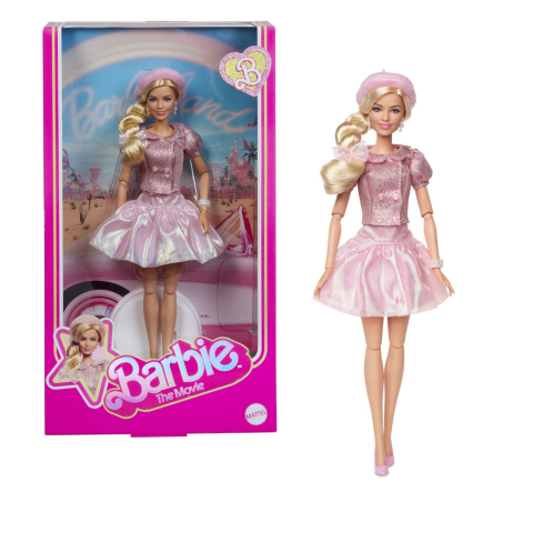 Barbie the movie papusa barbie cu rochie roz copii varsta 6 ani - 10 ani [7]