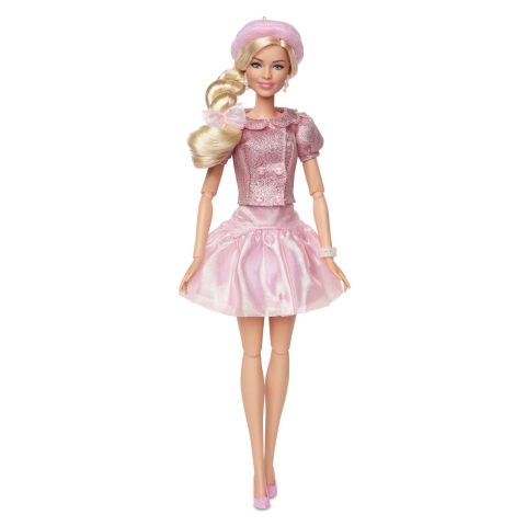 Barbie the movie papusa barbie cu rochie roz copii varsta 6 ani - 10 ani [1]