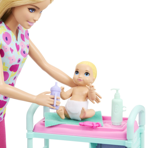 Barbie you can be anything papusa doctor pediatru cu accesorii copii varsta 3 ani - 8 ani [6]