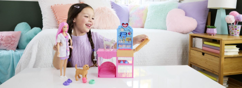 Barbie you can be anything set clinica veterinara fast cast cu accesorii [3]