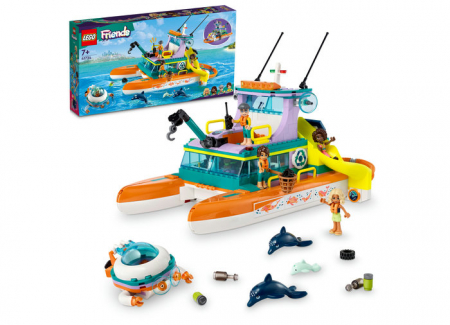 LEGO® - Barca de salvare pe mare, varsta de la 7 ani la 10 ani