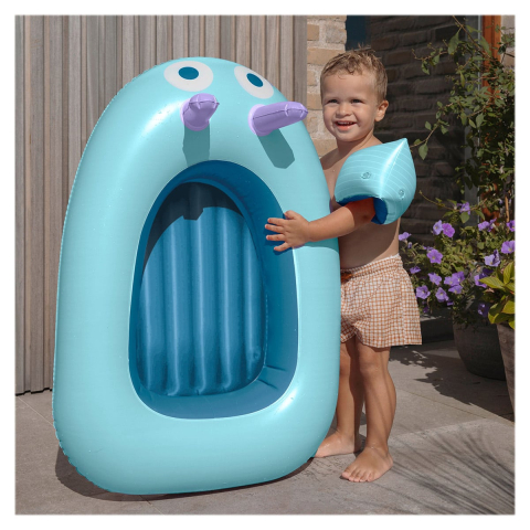 Barcuta gonflabila, albastru, Quut Toys, copii varsta 3-7 ani [1]