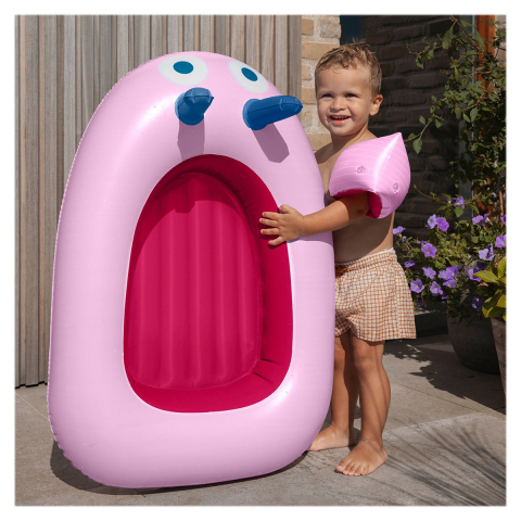 Barcuta gonflabila, roz, Quut Toys, copii varsta 3-7 ani [1]