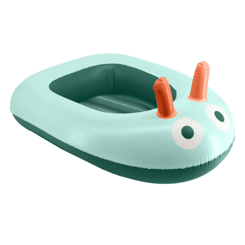Piscine copii, saltele, colaci și accesorii înot - Barcuta gonflabila, verde, Quut Toys, copii varsta 3-7 ani