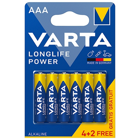 Periferice IT - Baterie alcalina Longlife Power LR3 4+2 Varta